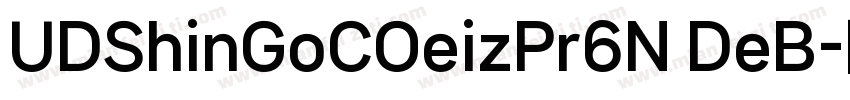 UDShinGoCOeizPr6N DeB字体转换
